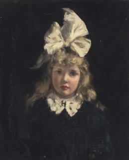 Robert Gemmell Hutchison, R.S.A., R.S.W. - The yellow bow