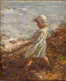 Robert Gemmell Hutchison, R.S.A., R.S.W. - Young Fisher Girl