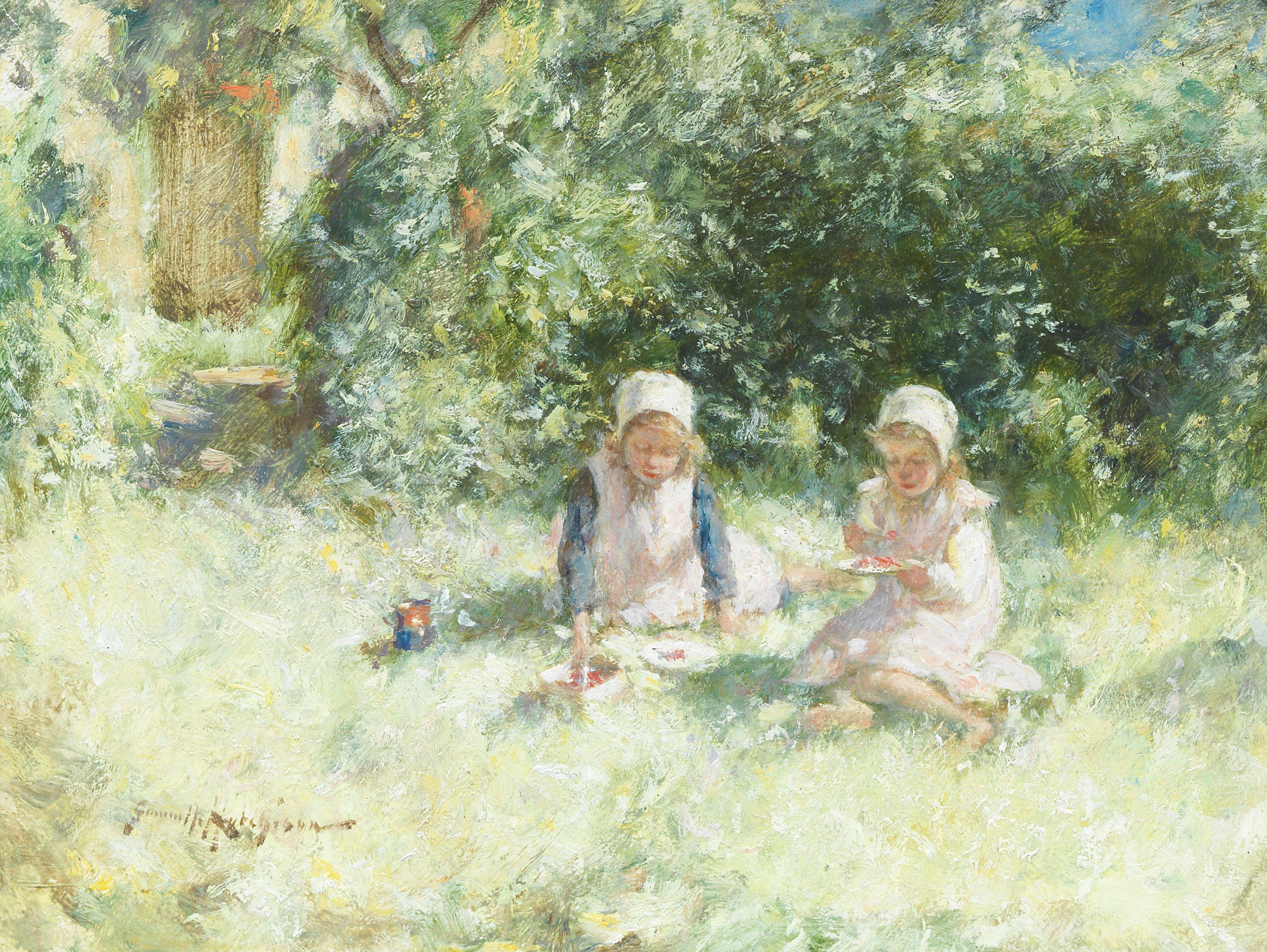 Robert Gemmell Hutchison RSA RBA ROI RSW - Strawberries and Cream