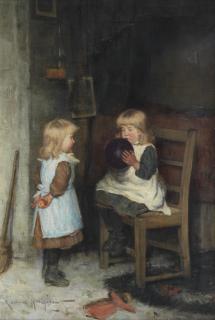 Robert Gemmell Hutchison RSA RBA ROI RSW - The Balloon