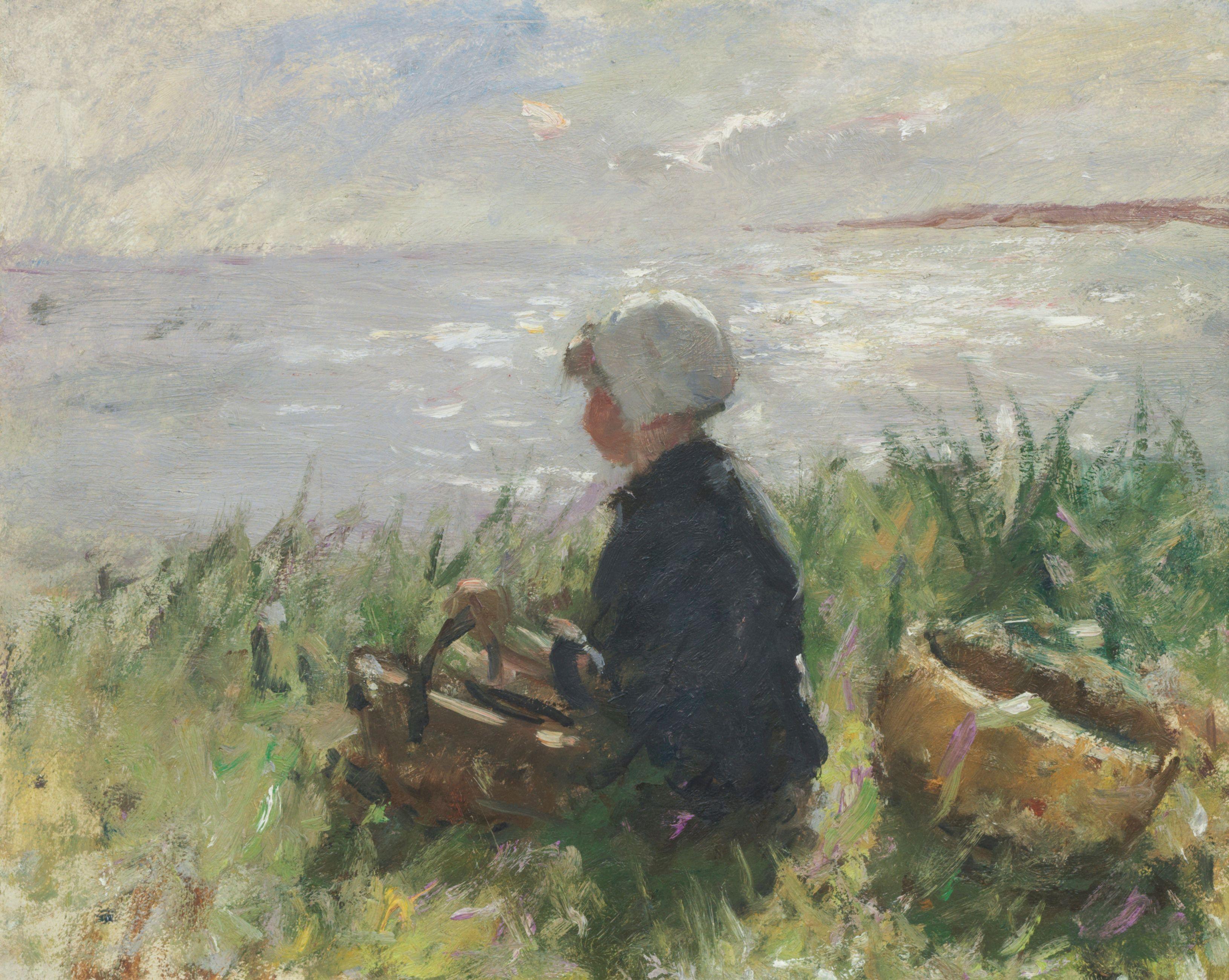 Robert Gemmell Hutchison RSA RBA ROI RSW - Waiting For Father