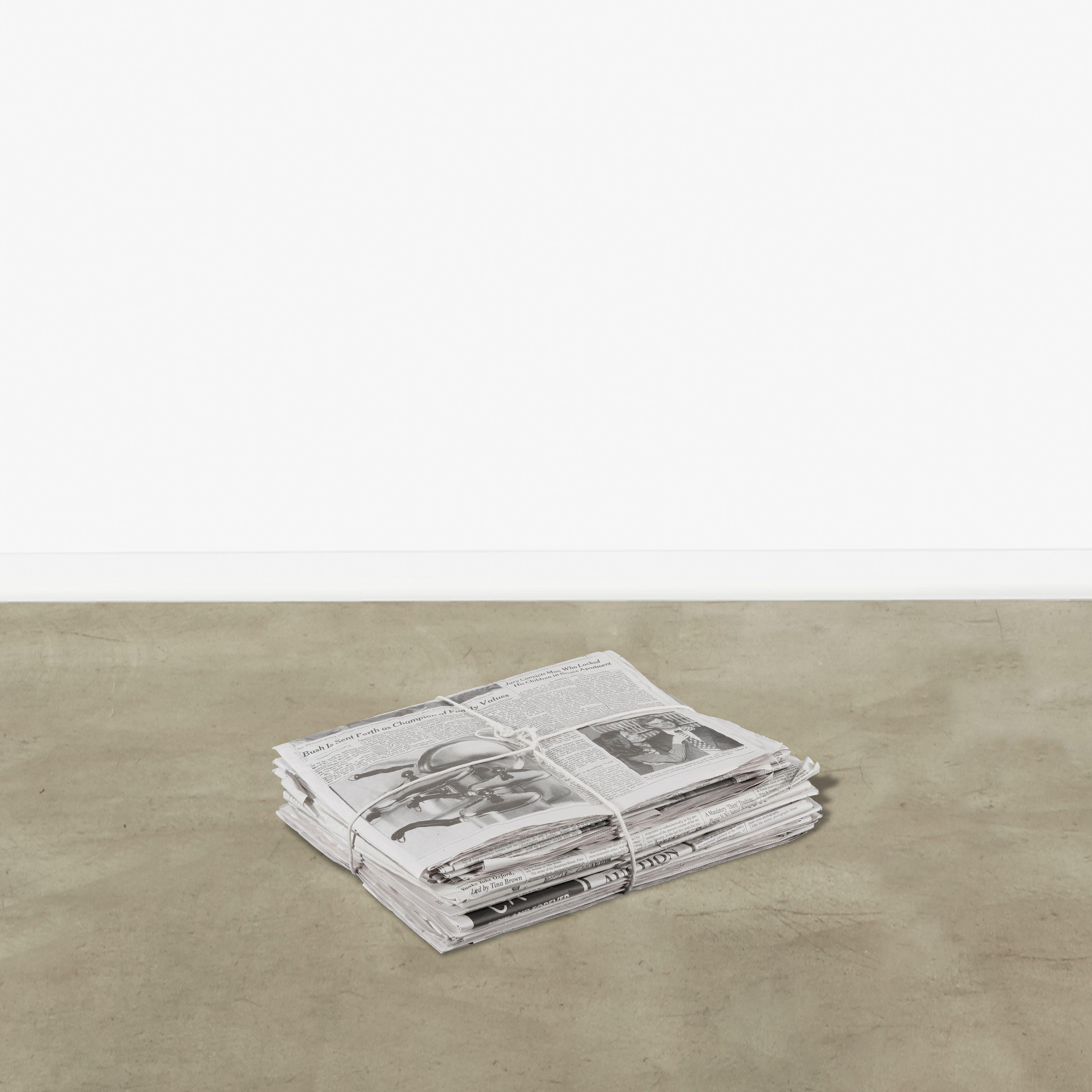 Robert Gober - Newspaper, 1992