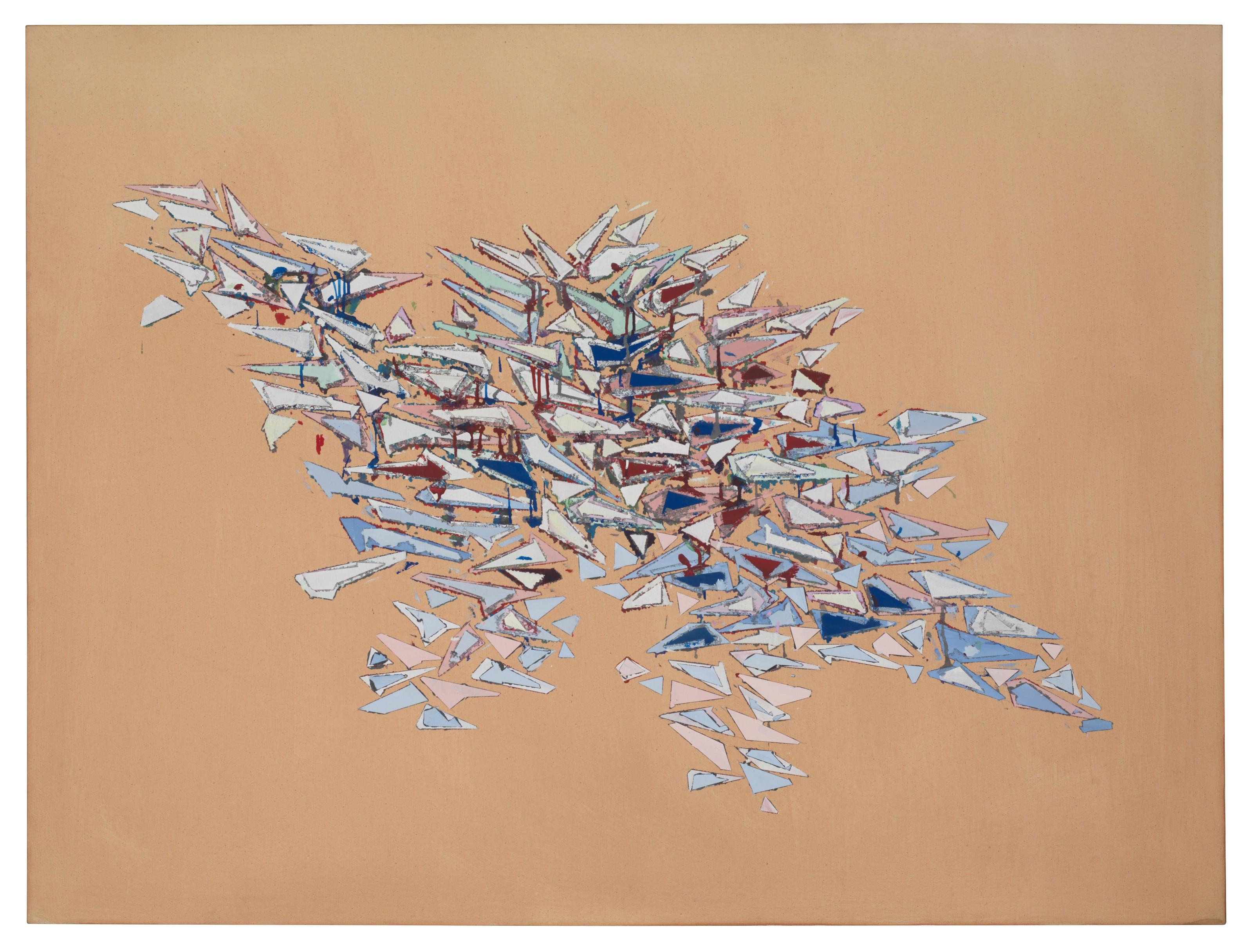 Robert Goodnough - Colors on Gray Orange