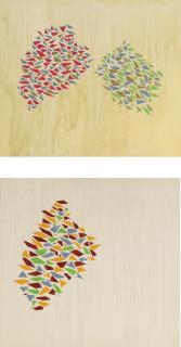 Robert Goodnough - Colors On Tan Gray; Color On Gray [Two Works]