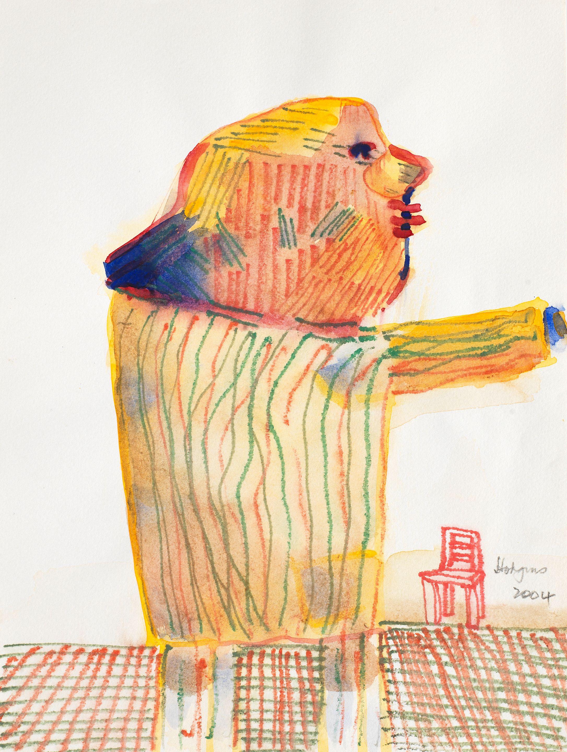 Robert Griffiths Hodgins - Man in a striped suit