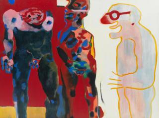 Robert Griffiths Hodgins - Three Comedians, 1990/1992