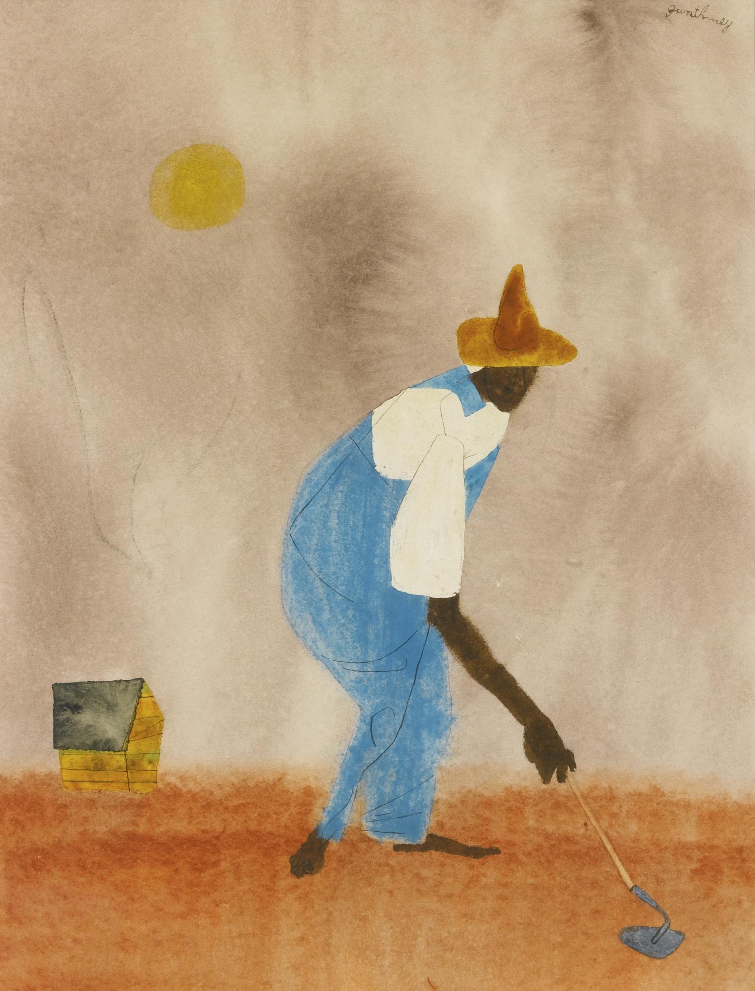 Robert Gwathmey - Man With A Hoe