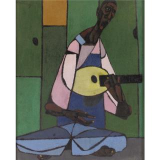 Robert Gwathmey - Seated Musician
