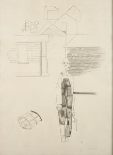 Robert Gwathmey - Sharecropper from the portfolio Art for the ADL (Anti-Defamation League)