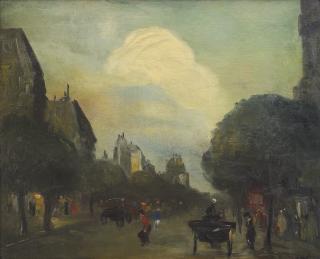 Robert Henri - Boulevard Montparnasse - The Cloud