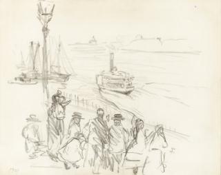 Robert Henri - New York Along the River