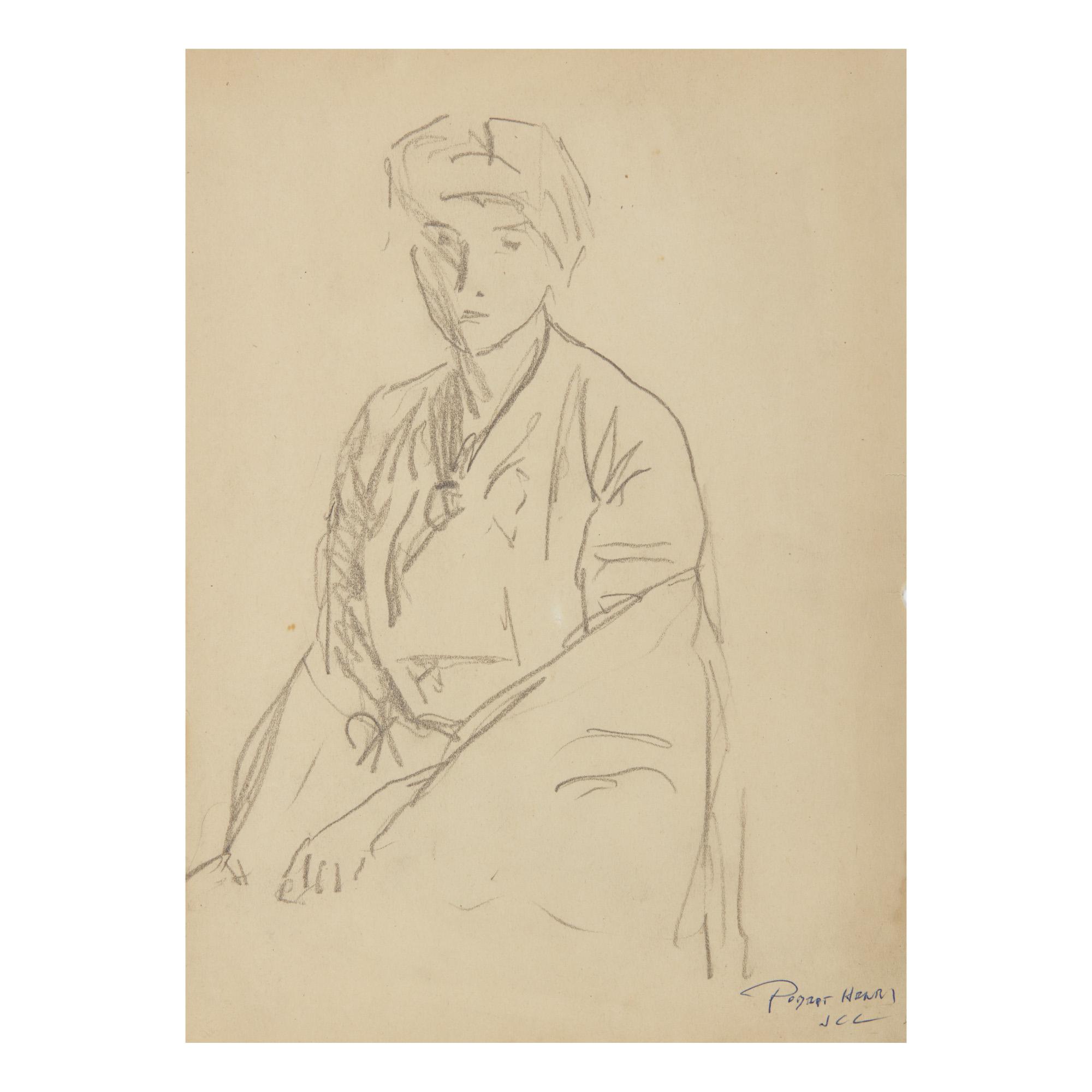 Robert Henri - Seated Woman With Shawl