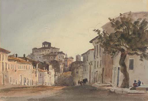 Robert Henry Cheney - An Italian Village Bathed In Sunlight