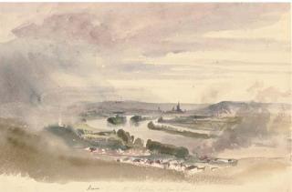 Robert Henry Cheney - Rouen from the Chateau de Cantelieu