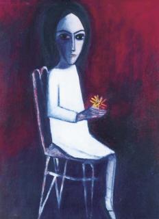 Robert Henry Dickerson - Girl With Bouquet