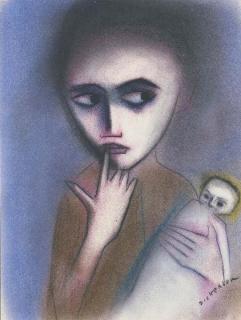 Robert Henry Dickerson - Young Girl With Doll