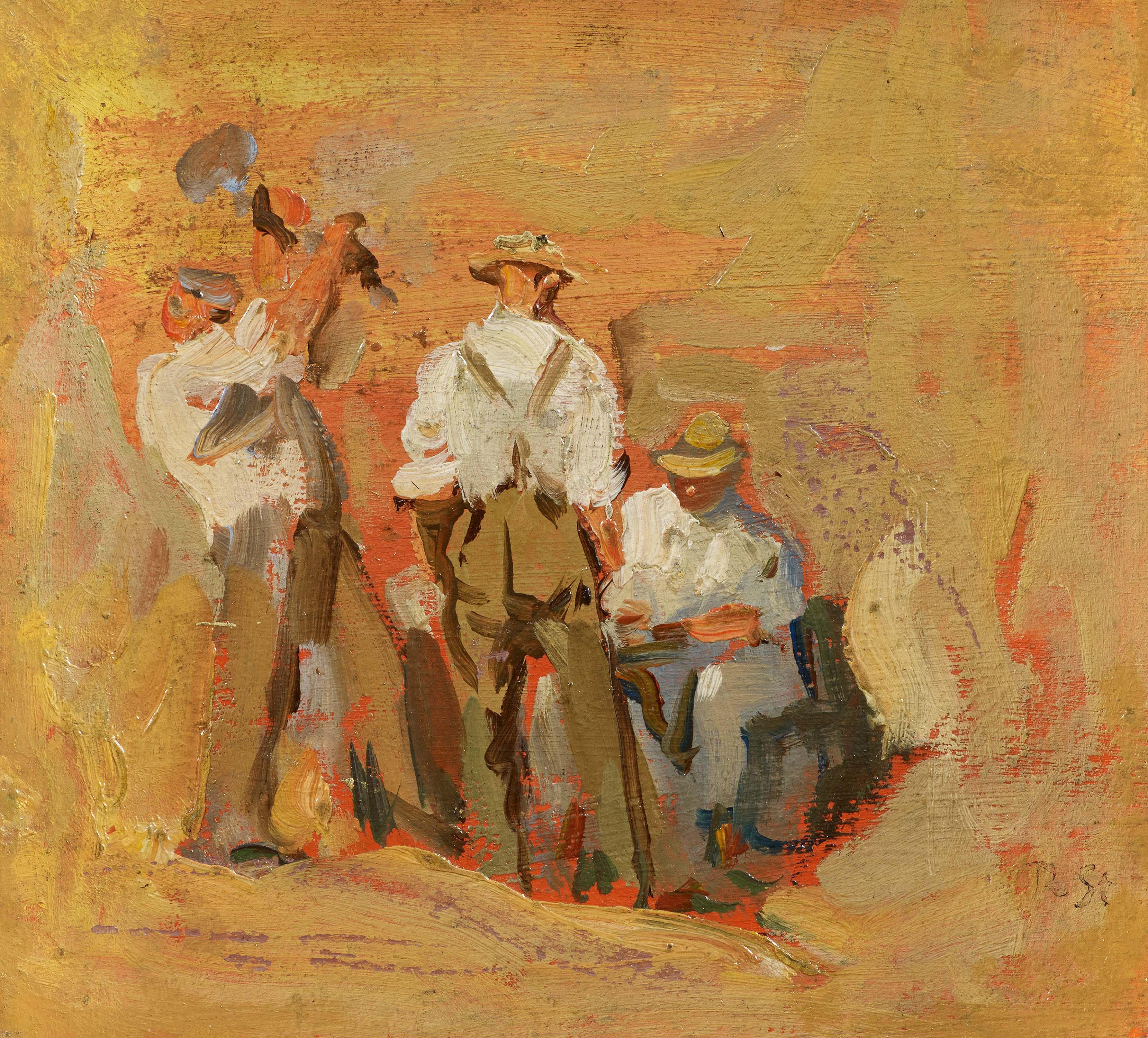 Robert Hermann Sterl - Drei Steinbrucharbeiter.