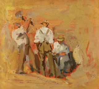 Robert Hermann Sterl - Drei Steinbrucharbeiter.