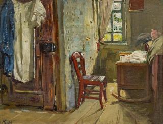 Robert Hermann Sterl - In der Bauernstube.