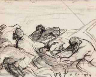 Robert Hermann Sterl - Männer am Schiffsgöpel