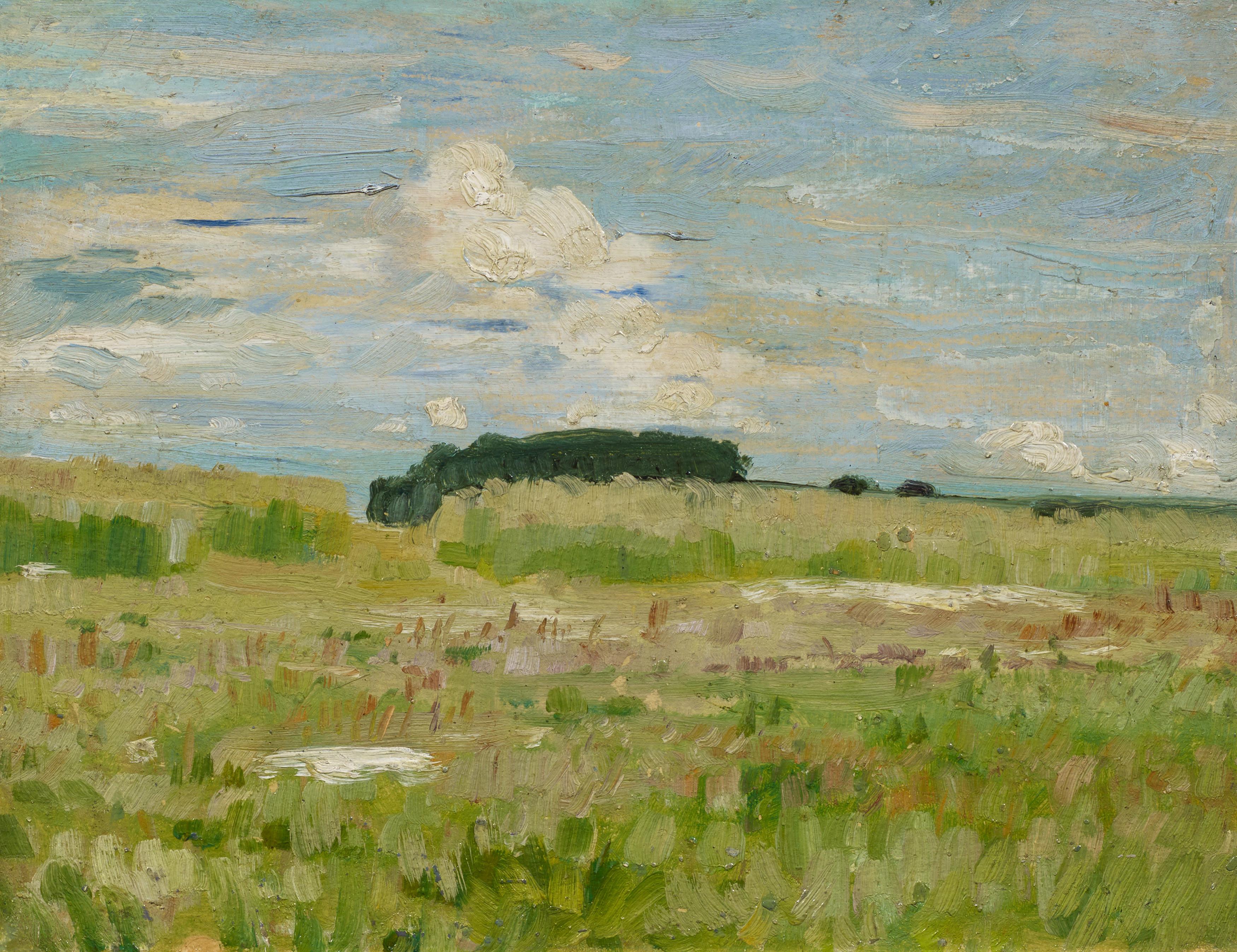 Robert Hermann Sterl - Wiese und Wolken.