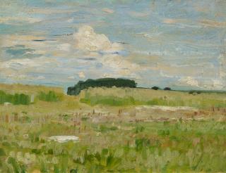 Robert Hermann Sterl - Wiese und Wolken.