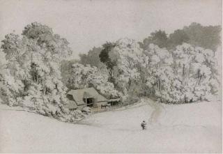 Robert Hills, O.W.S. - Horses In A Farmyard