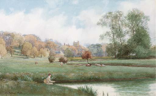 Robert Hollands Walker - Haddon Hall and the river Wye