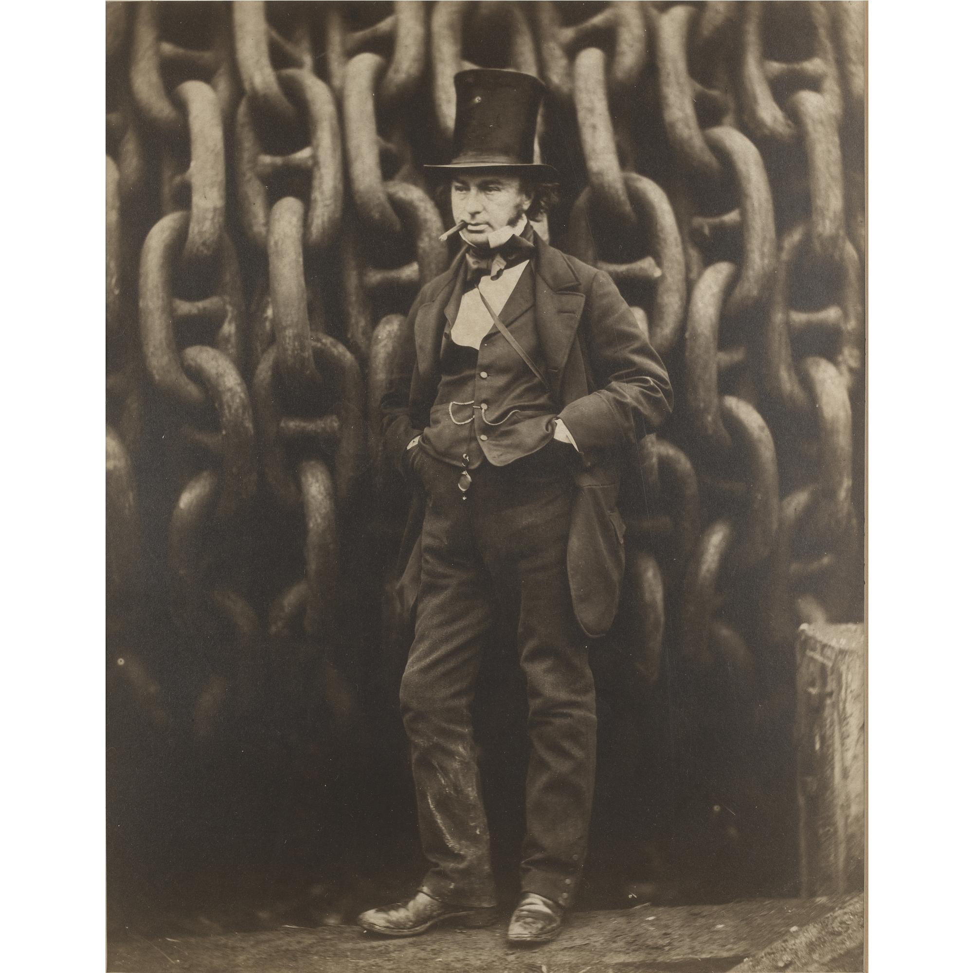 Robert Howlett - Isambard Kingdom Brunel By The Launching Chains Of The Great Eastern, 1857