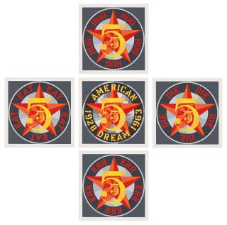 Robert Indiana - American Dreams No. 5 (The Golden Five)