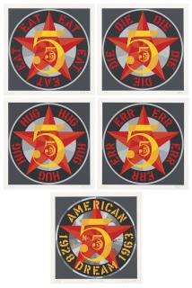 Robert Indiana - American Dreams No. 5 (The Golden Five)