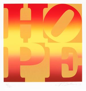 Robert Indiana - Autumn, from Four Seasons of Hope (Gold)