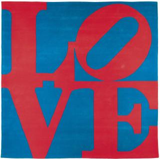 Robert Indiana - Chosen Lovesigned; Signed And Numbered 2/125 On The Reverse, Wool Rug. Executed In 1995 Circa
