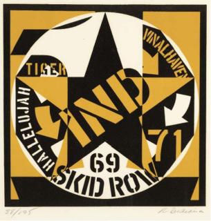 Robert Indiana - Decade: Autoportrait 1969 (Sheehan 78)