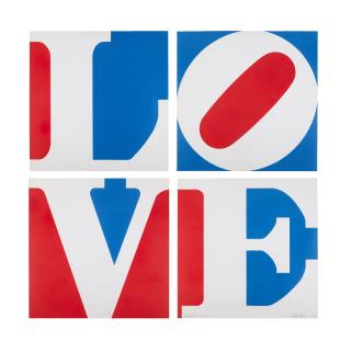 Robert Indiana - Four Panel Love