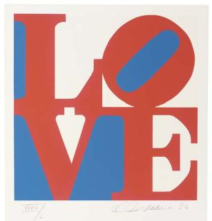 Robert Indiana - Four Plates, From The Book of Love