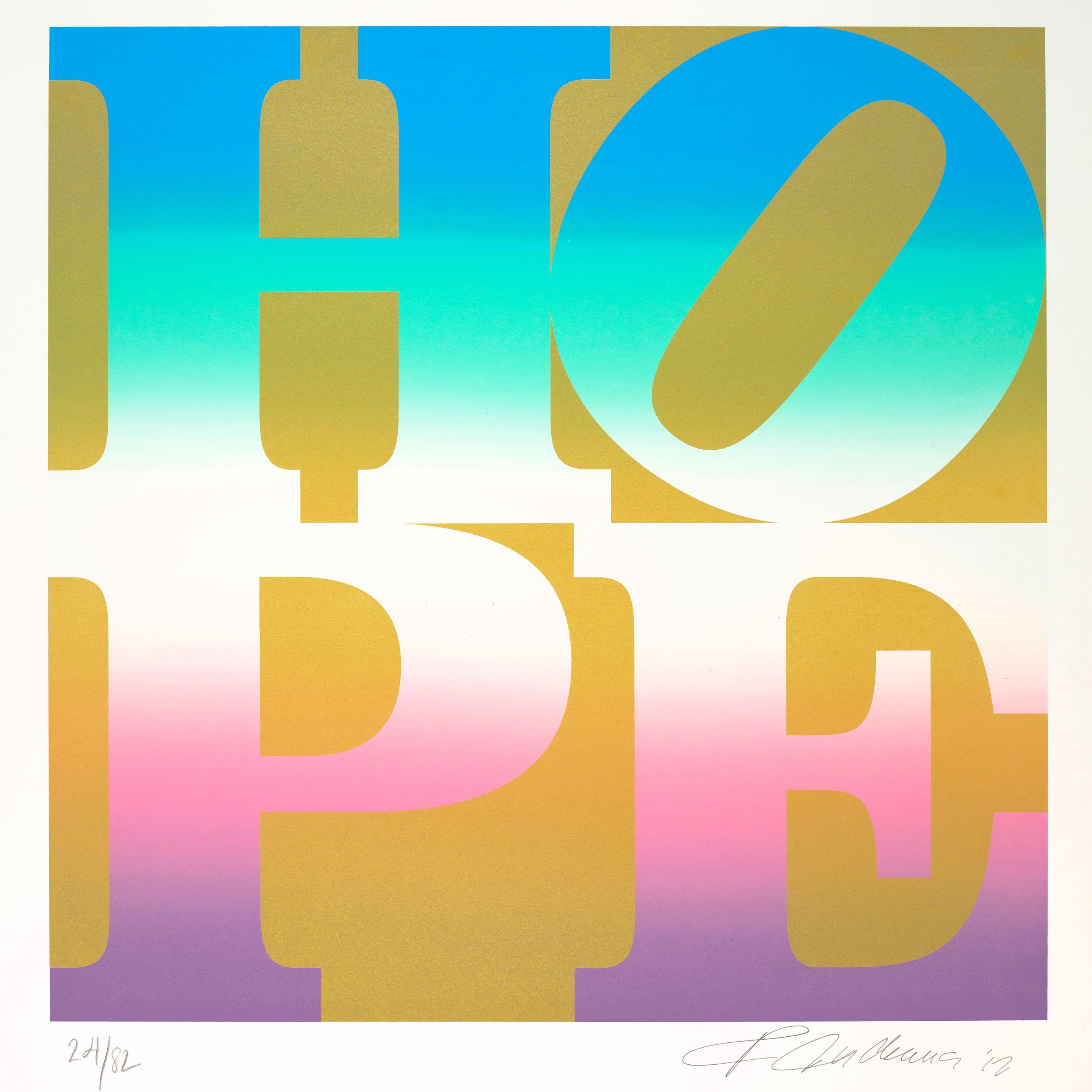 Robert Indiana - Four Seasons of Hope (Gold) (4 works)