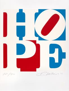 Robert Indiana - Hope (Red, White And Blue)