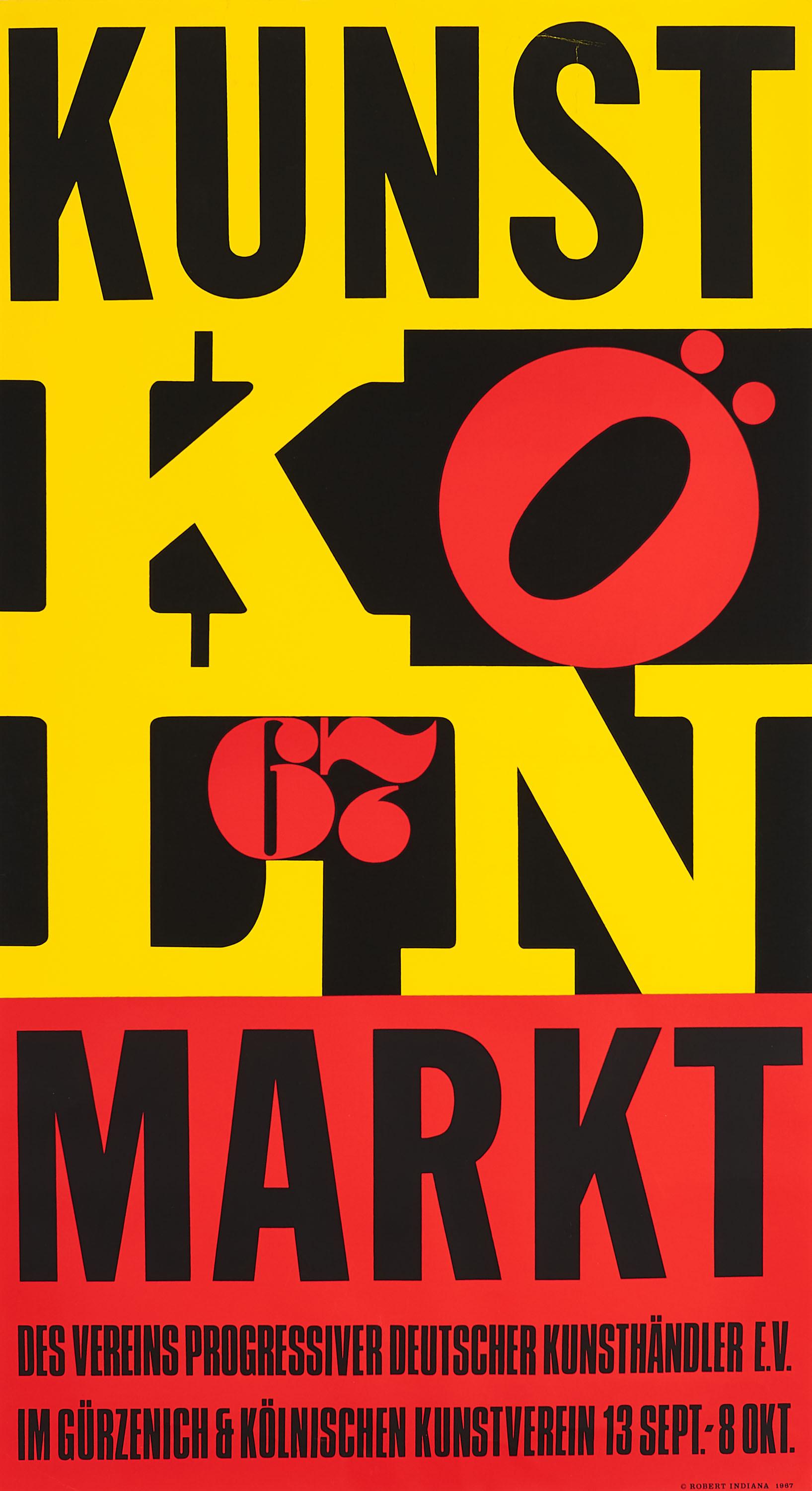 Robert Indiana - Kunstmarkt Köln.