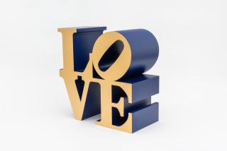 Robert Indiana - LOVE (Gold/Blue)