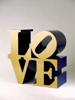 Robert Indiana - Love (Gold/Blue)