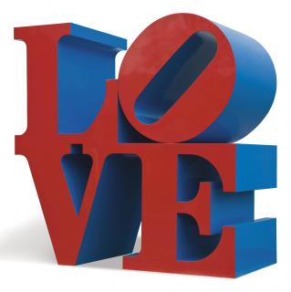 Robert Indiana - Love Red/Blue