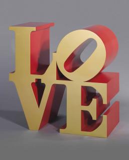 Robert Indiana - Love (Red/Gold)