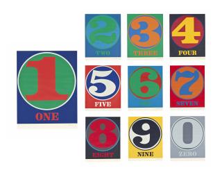 Robert Indiana - Numbers, Editions Domberger and Galerie Schmela, Stuttgart and Düsseldorf, 1968