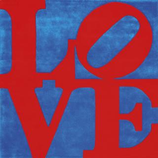 Robert Indiana - Red On Blue Love