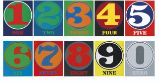 Robert Indiana - Robert Creely,  Numbers , Edition Domberger and Galeria Schmela, Stuttgart and Dusseldorf, Germany, 1968