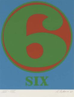Robert Indiana - Six, from Numbers (Sheehan 51)
