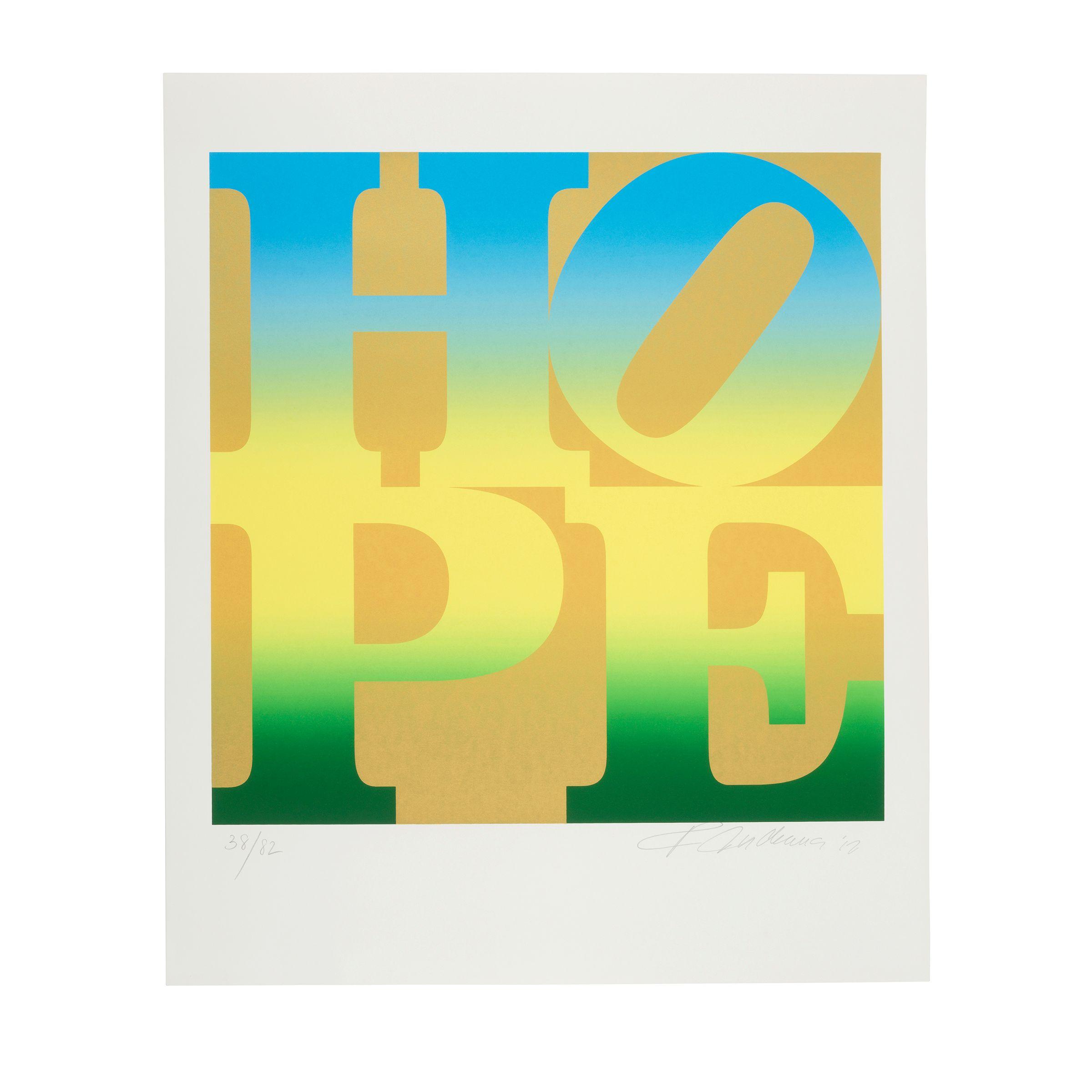 Robert Indiana - Summer, from Seasons of Hope (Gold)