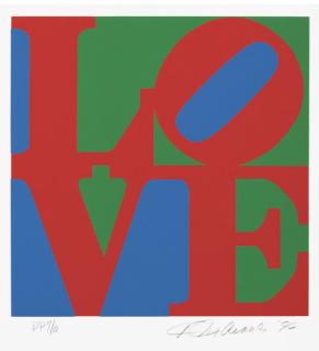 Robert Indiana - The Book of Love: one plate