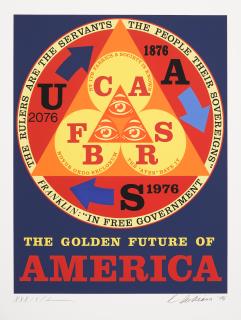 Robert Indiana - The Golden Future of America, from An American Portrait